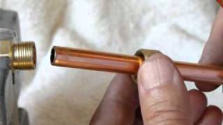 Installing Compression Fittings on PEX and Copper Tubing [upl. by Garry]