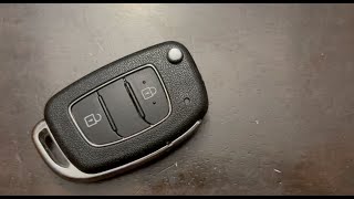 Hyundai iLoad 2018 key battery replacement [upl. by Enitsirhc927]