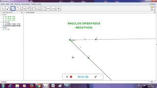 GEOGEBRA ÁNGULOS NEGATIVOS [upl. by Malchus279]