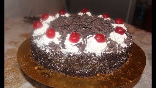 حلوة لاكريم سهلة و بسيطة للمبتدئاتRecette de forêt noire  black forest cake  كعكة الغابة السوداء [upl. by Thorncombe]