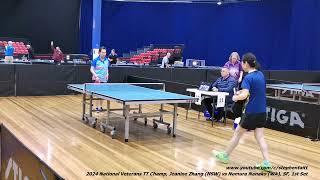 2024 National Veterans TT Champ Jeanine Zhang NSW vs Nomura Nanako WA SF 1st Set [upl. by Cal]