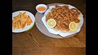 🌸 Excellent Crispy Fried Calamari Rings  Pohovane Lignje prstenovi 2019 [upl. by Llehcal534]