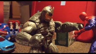 Spiderman Stop Motion  Spiderman vs Rhino [upl. by Suilenroc247]