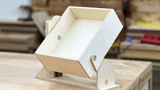 Kinetic storage Idea for tiny room  rotation mechanism  woodcraft  woodworking [upl. by Arrais]