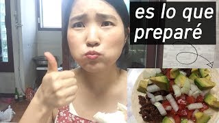 PREPARANDO TACOS MEXICOREANOS POR 1ERA VEZ│cocinacoreanita [upl. by Ettennil]