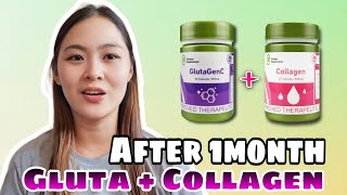 GLUTAGEN C  COLLAGEN SIMPLEE SUPPLEMENTS AFTER 1MONTH REVIEW [upl. by Allenad]