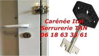 Tutoriel comment changer une serrure ital carenee pas cher [upl. by Barcus]