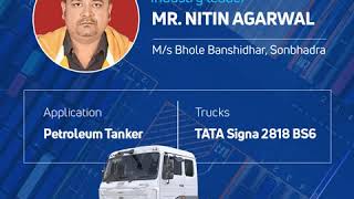 VoiceOfSuccess  Mr Nitin Agarwal heading Bhole Banshidhar  Tata Motors MHCV BS6 Fleet [upl. by Akeryt]