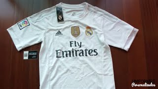 Real Madrid 1516 Playera Local La Liga BBVA [upl. by Anikehs]