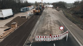 Update 18  Autobahn A1 Reparatur bei Erftstadt  Hochwasser 2021 Damaged A1 Erftstadt flood 2021 [upl. by Uball365]