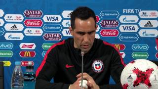 POR v CHI  Claudio Bravo  Chile PostMatch Press Conference [upl. by Clough]