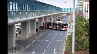 Zahájení provozu trolejbusové linky číslo 59 na Letiště Václava Havla Praha [upl. by Gerbold]