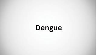 How to Pronounce Dengue in English [upl. by Mllly]