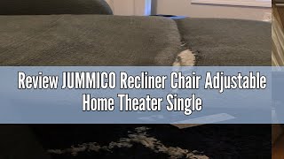 Review JUMMICO Recliner Chair Adjustable Home Theater Single Recliner Sofa Furniture with Thick Seat [upl. by Ocker168]