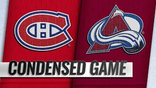 121918 Condensed Game Canadiens  Avalanche [upl. by Leah]