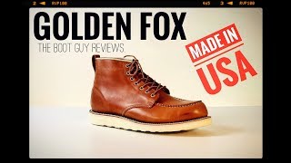 GOLDEN FOX  MADE IN USA MOCTOE BOOT   The Boot Guy Reviews [upl. by Vorfeld]