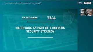 Webinar Systemhärtung als Bestandteil einer ganzheitlichen ITSecurityStrategie [upl. by Erdua]