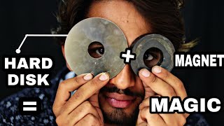 इन दोनों चीज़ों को मिक्स करो और जादू देखो  Magnet And Computer Hard Disk Real Magic Trick [upl. by Chatwin]