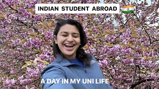 A day in my Uni Life Uk student Indian student abroad Indian International student Spring Uk [upl. by Bayless452]