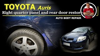 Toyota Auris Body repair Ремонт кузова [upl. by Meirrak]