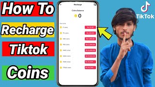 how to recharge tiktok coins  tiktok coins free 2023 [upl. by Oeflein]