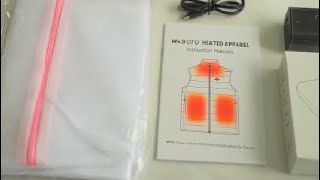 WASOTO Heated Vest Warmth in Style REVIEW [upl. by Oeniri]