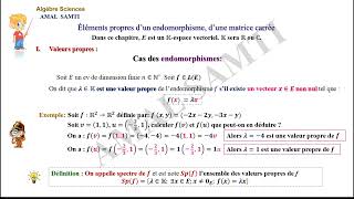 Les valeurs propres part 1 [upl. by Aihseyk365]