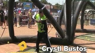 Crystl Bustos at Bat Wars [upl. by Tobiah]