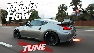 How to Make Your Car 2 STEPSHOOT FLAMES 370z No Tune Needed  Danny Z [upl. by Auohp876]