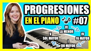 PROGRESIONES DE ACORDES  FUNCIONES ARMÓNICAS EN EL PIANO 🎹 CURSO DE PIANO  TECLADO [upl. by Nonnaihr]