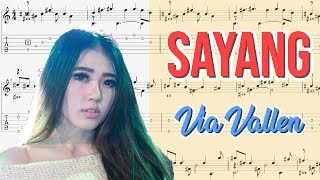 Sayang  Via Vallen Fingerstyle TAB [upl. by Notnilc]