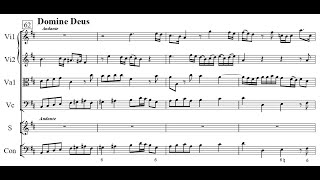 JD Zelenka  Domine Deus From Missa Paschalis ZWV 7 w score [upl. by Lynus]