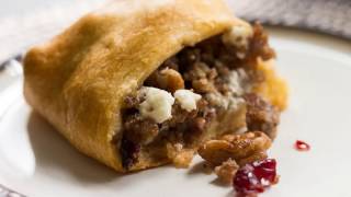 Sausage Cranberry Pecan Crescent Roll Ring [upl. by Nywroc]