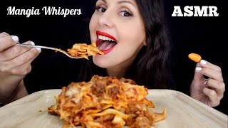 ASMR  EATING LASAGNA PASTA MUKBANG WHISPER  MANGIA WHISPERS 먹방 [upl. by Searcy]