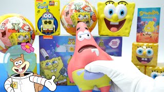 Squishy Spongebob Squarepants Toys Unboxing  Food Figures  Lego  Mystery Box [upl. by Sukin]