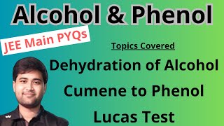 Lucas Test  Dehydration of Alcohol  JEE Main PYQ Organic Chemistry [upl. by Brufsky]