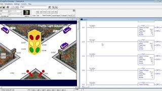 LogixPro Simulator  Traffic Simulation  Exercise3 [upl. by Halyak]