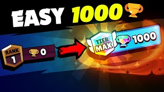 15 EASIEST Brawlers to Push to 1000 Trophies TIER 50 [upl. by Flavia]