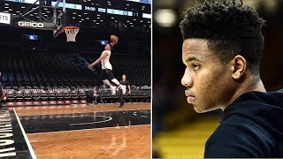 Markelle Fultzs Jump SHOT Looking BETTER Each Day  Markelle Fultz Pregame Workout 2018 [upl. by Wemolohtrab]