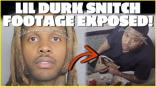 Lil Durk SNITCH FOOTAGE EXPOSED Eating Big Mac In Interrogation Room [upl. by Pavla421]