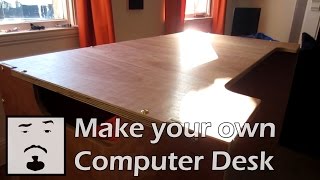 ►Luke Makes a Plywood Computer Desk the short version◄ [upl. by Irene]