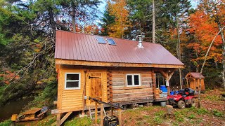 Three Years Building an Off Grid Dovetail Log Cabin in the Canadian Wilderness  Start to Finish [upl. by Notxam]