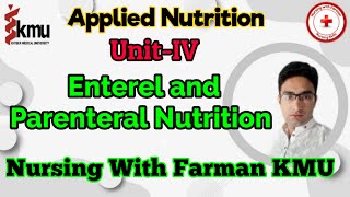 Enteral and Parenteral Nutrition in UrduHindiApplied Nutrition UnitIVImportant Nursing MCQS [upl. by Hairakcaz]