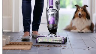 Bissel Crosswave Pet Pro Review and Demo 8 Dog Home [upl. by Artemus]