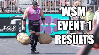 WORLDS STRONGEST MAN  EVENT 1 RESULTS 2024 [upl. by Neerom]