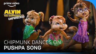 Chipmunks Dancing on Pushpa  The Rise Songs primevideoindia [upl. by Danit]