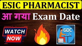 ESIC PHARMACIST EXAM DATE 2023 ESIC Pharmacist EXAM esicpharmacistexamdate2023 esicquestions [upl. by Llirret]