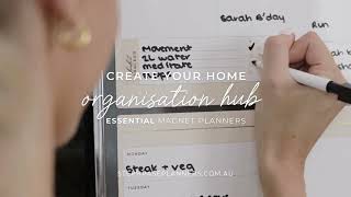 Organise the overwhelm Create Your Visual Home Organisation Hub  Steph Pase Planner Magnets [upl. by Granoff]