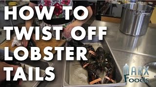 How to Twist Off Lobster Tails Video [upl. by Klusek]