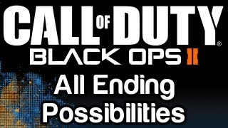 Call of Duty Black Ops 2  All Ending Possibilities Perfect Ending Kill Menendez Spare Menendez Woods Lives Woods Dies [upl. by Ahsirat]